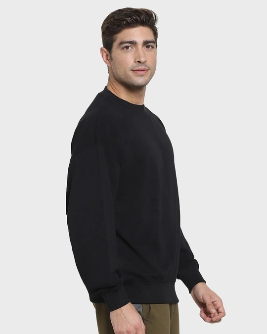 Men's Black Oversized Sweatshirt