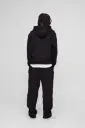 Men's Black Straight Fit Baggy Pants