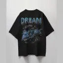 Everyday Oversized Tee - Dream Chaser (Black)