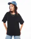 Women's Black Oversized T-shirt