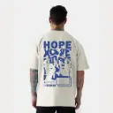 Everyday Oversized Tee - Hope ( White )