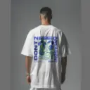 Everyday Oversized Tee - Don't Need Reason (White)