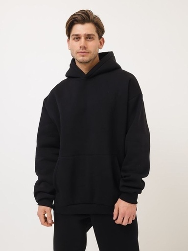 Men's Black Oversized Hoodie