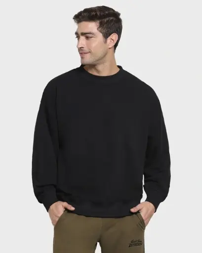 Men's Black Oversized Sweatshirt