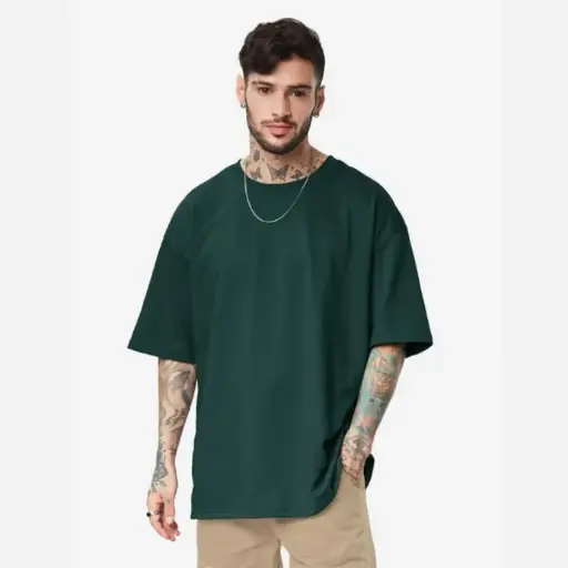 Everyday Oversized Tee - Evergreen Green